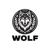 Wolf Logo Illustration, Symbol, Silhouette Design vektor