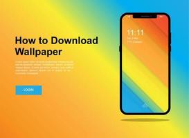 abstraktes, modernes Handy-Bildschirmhintergrunddesign vektor