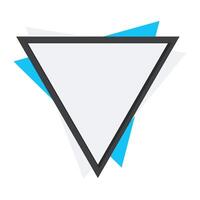 modern triangel ram vektor