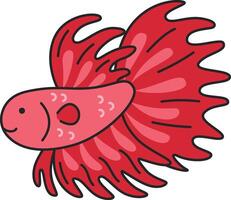 Betta Fisch Illustration vektor