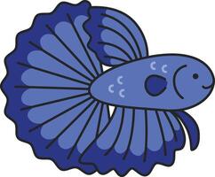 Betta Fisch Illustration vektor