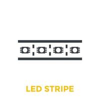 LED-Streifen-Symbol vektor