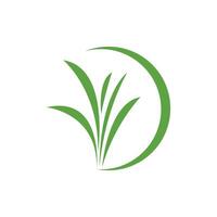 Gras Logo Vorlage Element und Symbol vektor