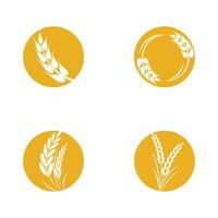 lantbruk vete logotyp mall och symbol vektor