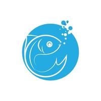 Fisch Logo Vorlage Element Symbol vektor