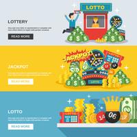 Lotterie-Banner-Set vektor