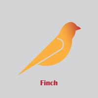 fink fågel logotyp design vektor