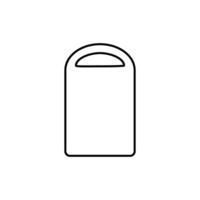 skärande styrelse ikon . kök illustration tecken. mat symbol eller logotyp. vektor
