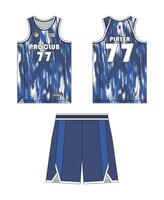 jersey basketboll mall design. basketboll enhetlig attrapp design. begrepp design basketboll jersey. vektor