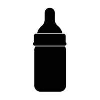 bebis mjölk flaska ikon isolera på vit bakgrund. vektor
