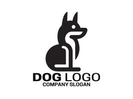 hund logotyp design illustration vektor