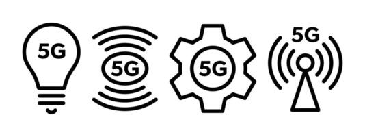 5g Symbol Netzwerk Konzept. 5g Netzwerk kabellos Technologie vektor