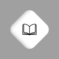 Buch Symbol oder Logo isoliert Zeichen Symbol vektor
