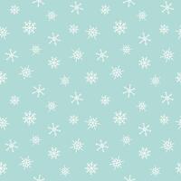 Winter nahtlos Muster mit Schneeflocken fallen, mit veränderbar Hintergrund Farbe. eben Illustration vektor