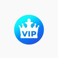 VIP-ikon med krona, vektor