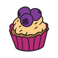 element muffin för födelsedag vektor