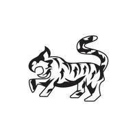 tiger ikon och symbol mall illustration vektor