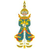 thailändisch Riese auf ein Weiß Hintergrund, Illustration. vektor