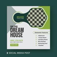 Corporate Real Estate Social Media Post-Template-Design vektor