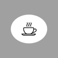 Kaffee Tasse Symbol Gliederung Stil vektor