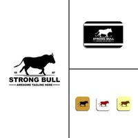 stark bull logotyp vektor