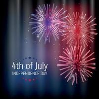 fjärde juli, USA:s självständighetsdag. grattis på födelsedagen amerika. vektor illustration