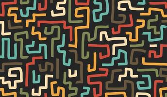 labyrint labyrint färgrik abstrakt bakgrund illustration vektor