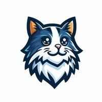 katt maskot logotyp ikon design vektor