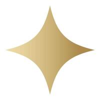 Gold Star funkeln Symbol. golden futuristisch Formen.Weihnachten Sterne Symbole. blitzt von Feuerwerk vektor