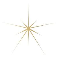 Gold Star funkeln Symbol. golden futuristisch Formen.Weihnachten Sterne Symbole. blitzt von Feuerwerk vektor