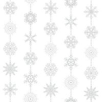 abstrakte Weihnachten und Neujahr nahtlose Schneeflocken Hintergrund. Vektor-Illustration vektor