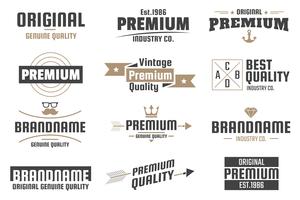 Vintage Retro Vector Logo för banner