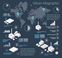 Dunkelblaue Abbildung Infografiken vektor