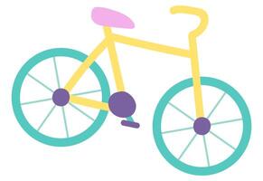 sport cykel i platt design. cykel för konditionsträning Träning eller resa aktivitet. illustration isolerat. vektor