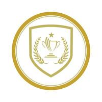 kreativ und einzigartig Trophäe Logo Design. Trophäe Logo zum Sport Turnier Meisterschaft vektor