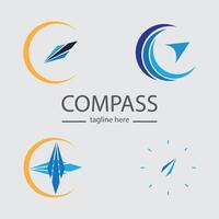 kreativ Kompass Konzept Logo vektor
