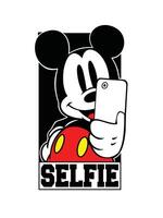 Micky Selfie Spaß vektor