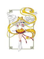 Held Mädchen Sailor Moon zwölf vektor