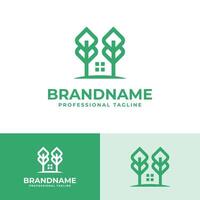 Zuhause Natur Logo, geeignet zum irgendein Geschäft verbunden zu Zuhause und Natur vektor