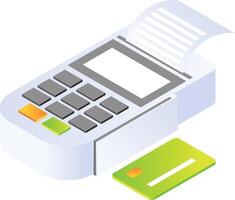 betalning maskiner och Bankomat kort vektor