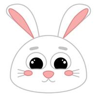 süß kawaii Hase Emoji Symbol vektor