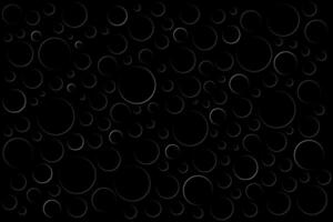 schwarz abstrakt Hintergrund mit unvollständig Weiß Ringe, geometrisch modern einfach kreisförmig Illustration vektor