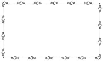 Hand gezeichnet Blumen- Rahmen Design Hintergrund vektor