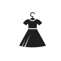 schwarz Kleid hängend Symbol Element Design Vorlage vektor