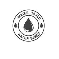 Wasser basierend Zutaten Symbol Element Design Vorlage vektor