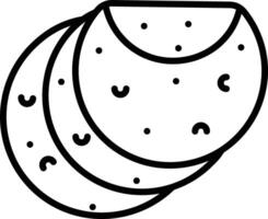 Tortilla Gliederung Illustration vektor