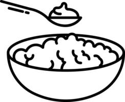 Joghurt und Käse Gliederung Illustration vektor