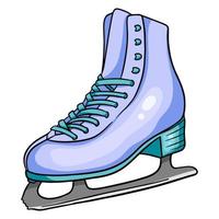 Eiskunstlaufschuhe zum Schlittschuhlaufen. Sportschuhe. vektor