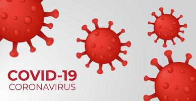 Koronavirus 19 Vektorhintergrund. eps 10 vektor
