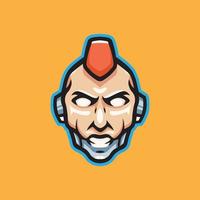 android head logo design vektor